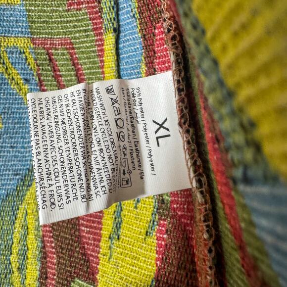 🎨 Bohemian Tapestry Floral Print Tie-Front Vest XL - Picture 6 of 7